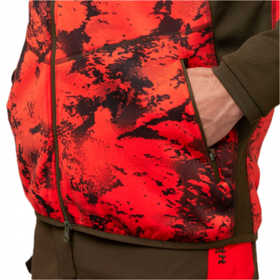 Kurtka męska Härkila Wildboar Pro camo polarowa  AXIS MSP® Wildboar orange-brązowa 4/5