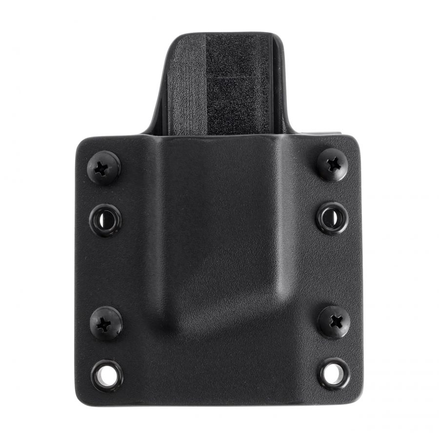 Ładownica RH Holsters OWB do Glock 43 z szyną, pełny sweatguard, pas 40 mm, prawa, czarna 1/3