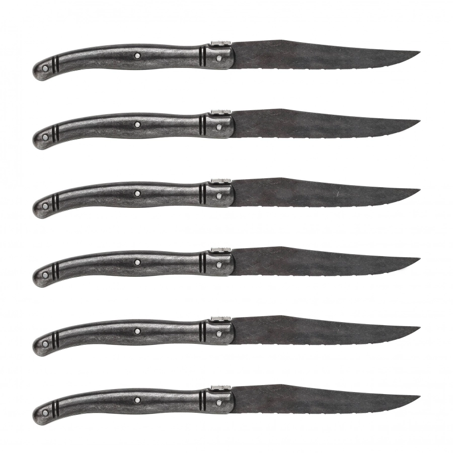 Laguiole Black Stonewash steak knife 6 pcs. 2/6