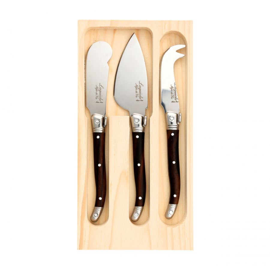 Laguiole Premium Line cheese knife set 1/4