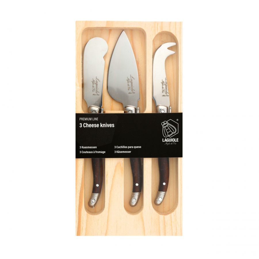 Laguiole Premium Line cheese knife set 4/4
