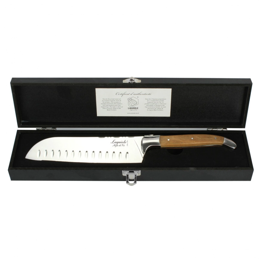 Laguiole Santoku Olive Knife 2/7