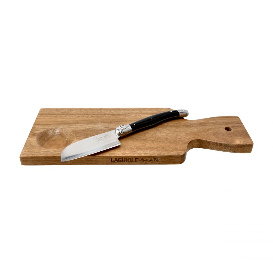 Laguiole Santoku Premium Line cheese knife with board 4/6