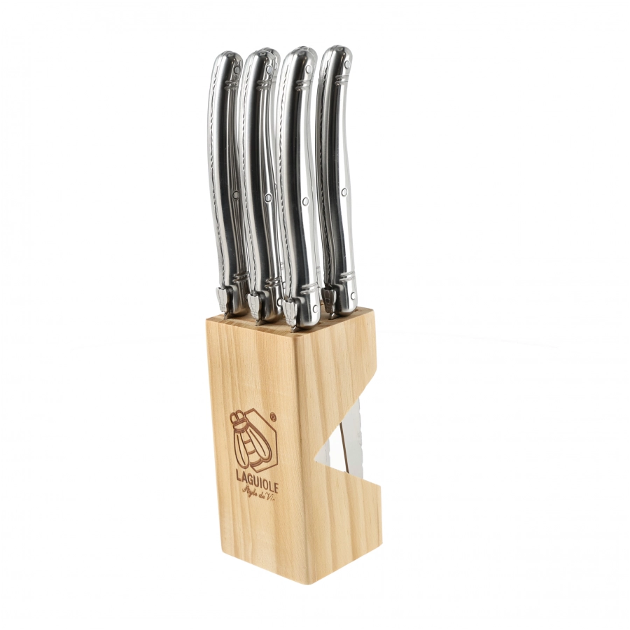 Laguiole stainless steel steak knife. 6 pcs. 3/4