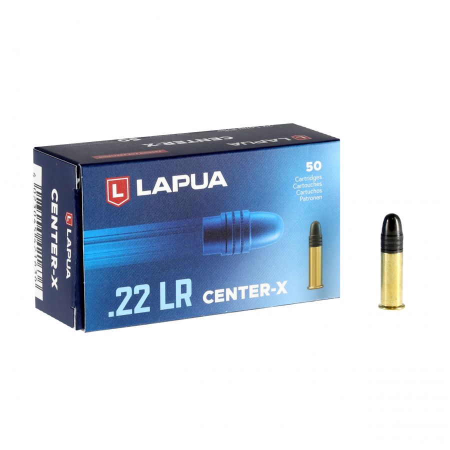 Lapua .22 LR Premium Center X ammunition 1/4