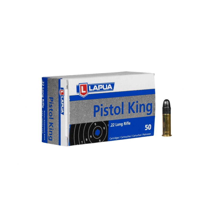 Lapua .22 LR Premium Pistol King ammunition 1/3