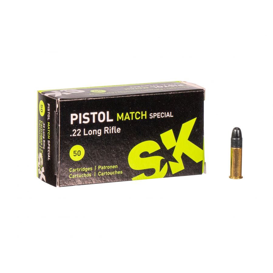 Lapua .22 LR SK Pistol Match SPEC 2.59gr ammunition 1/2