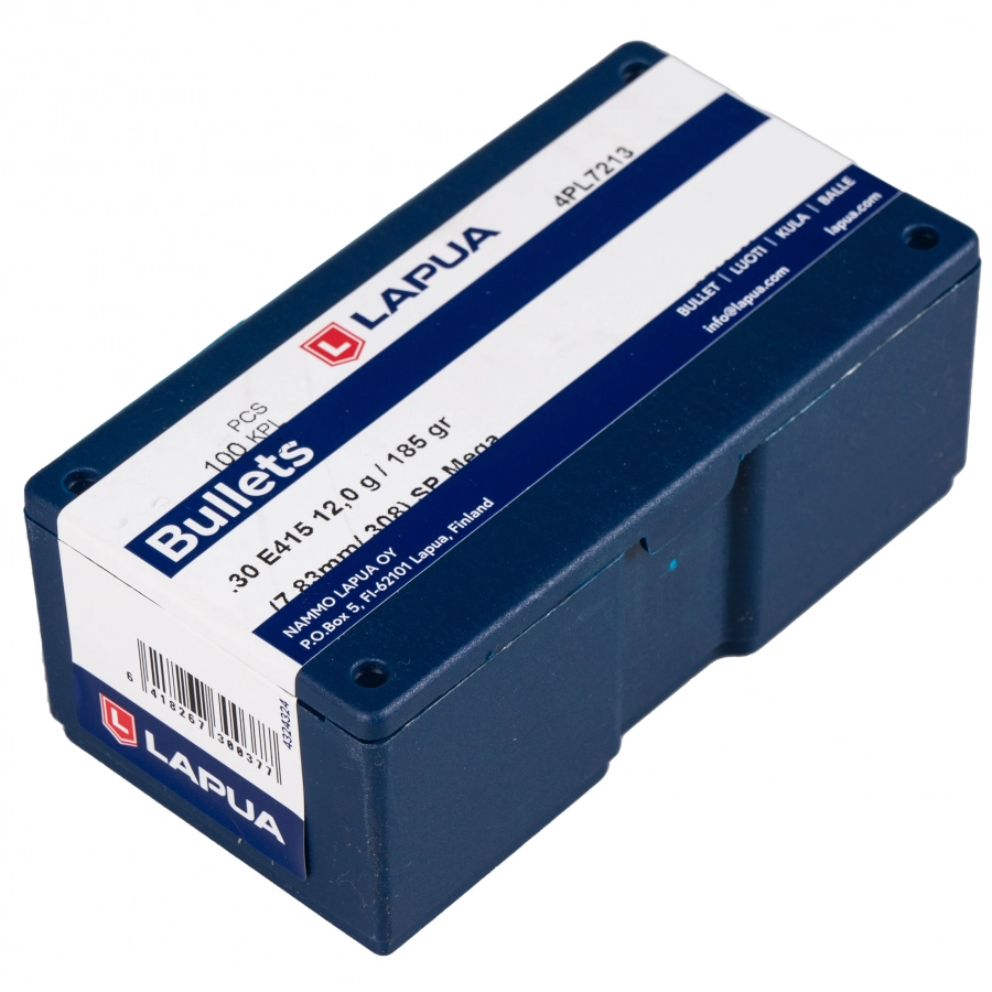 LAPUA .308 Mega 12g/185gr 100 rounds bullet. 4/6