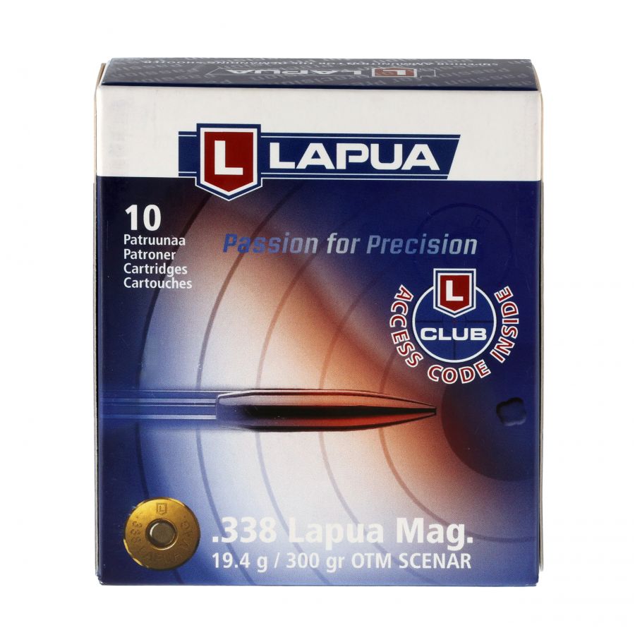 LAPUA .338LapMag SCENAR 19.4g OTM ammunition 4/4