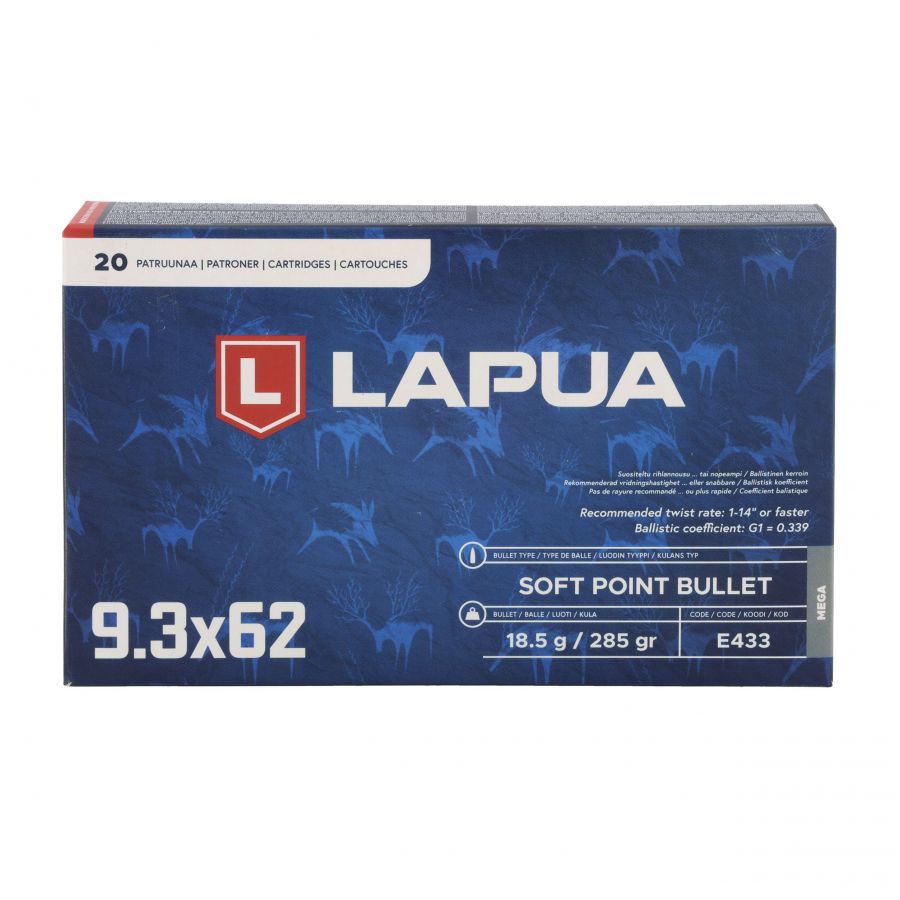 LAPUA 9.3x62 MEGA 18.5g/285gr SP ammunition 4/4