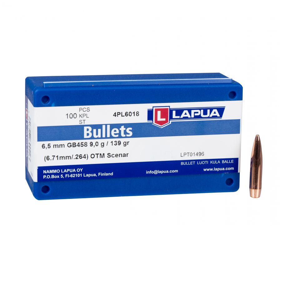 LAPUA Scenar 6.5/.264 9g/139gr bullet 100 pcs. 1/1