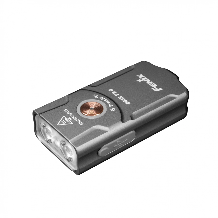 Latarka LED Fenix E03R V2.0 szara 1/11
