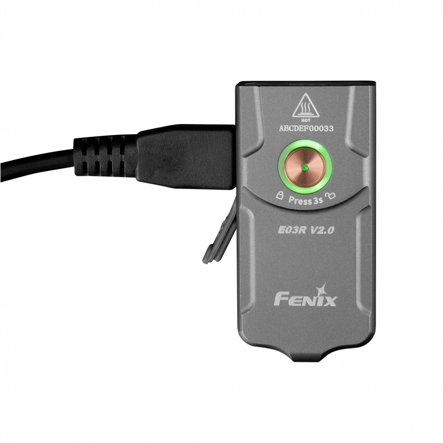 Latarka LED Fenix E03R V2.0 szara 4/11