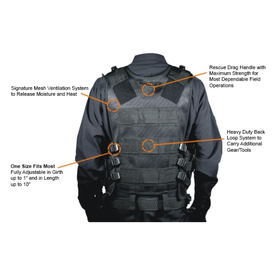 Leapers tactical vest with holsters 3/4
