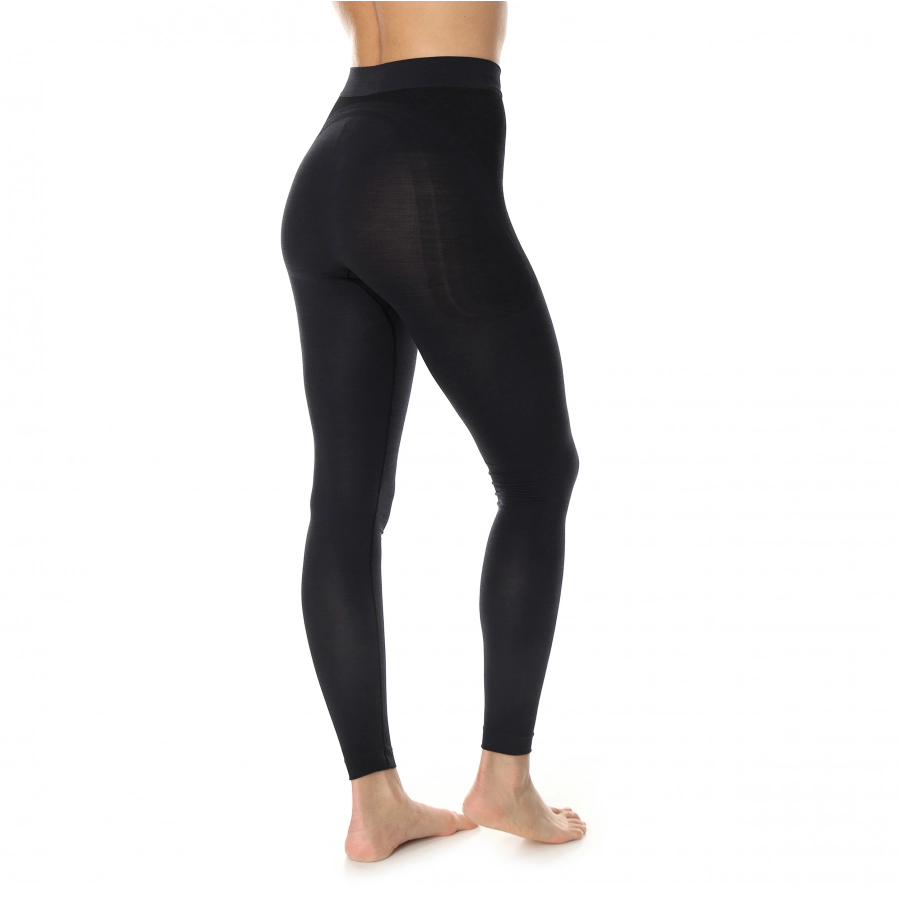 Leginsy termoaktywne damskie Brubeck COMFORT WOOL czarne 3/3