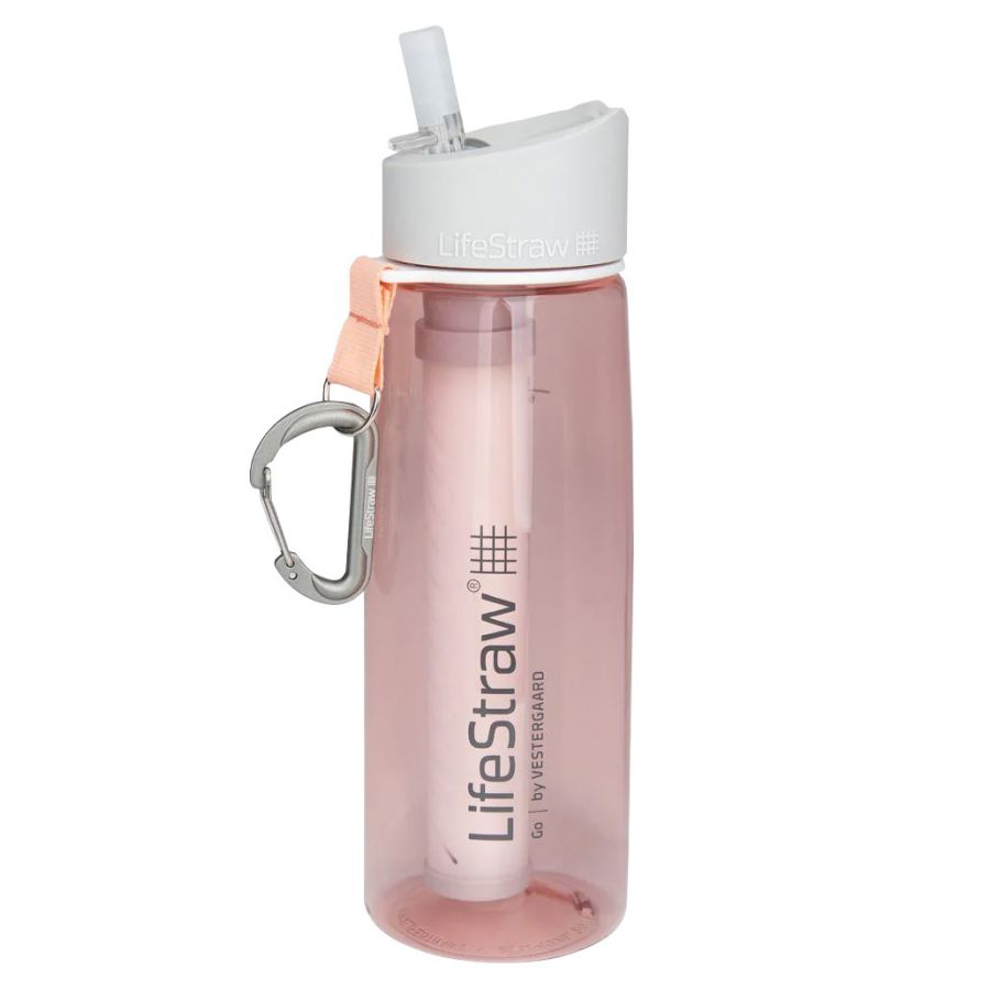 LifeStraw Go coral 650 water filter bottle 1/4