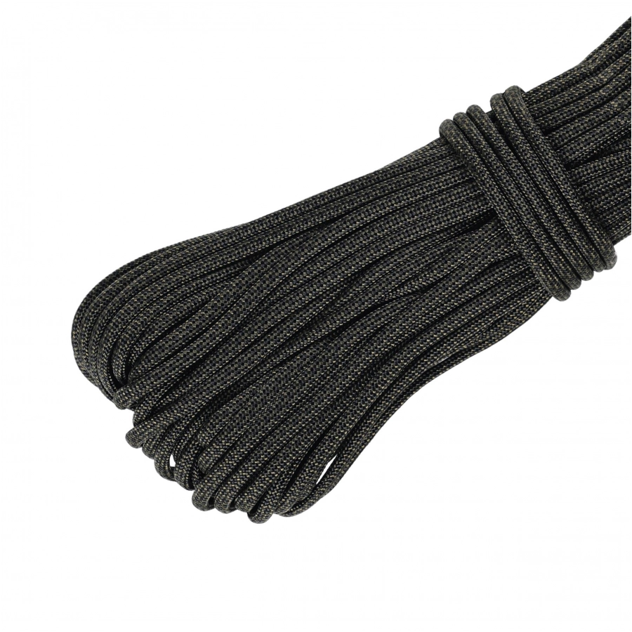 Linka Paracord EDCX 550 Type III 30 m black army green snake 2/3