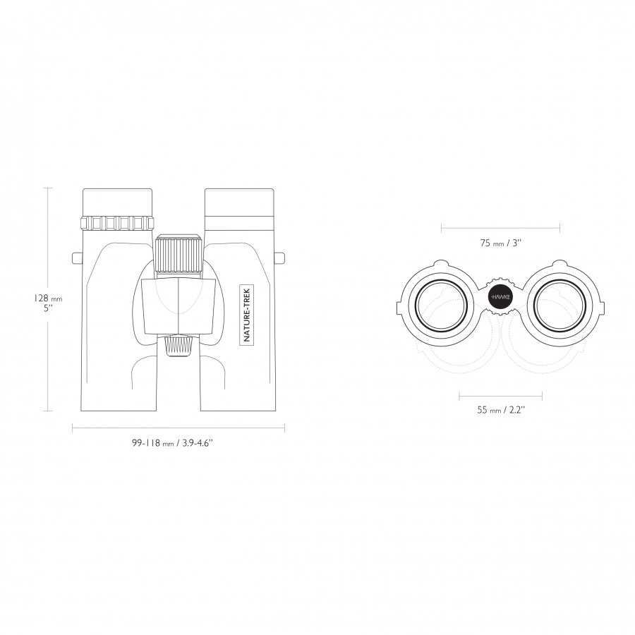 Lornetka Hawke Nature Trek 8x32 zielona 3/18