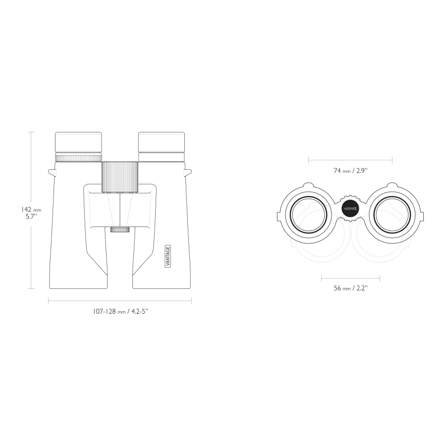 Lornetka Hawke Vantage 10x42 zielona 3/9