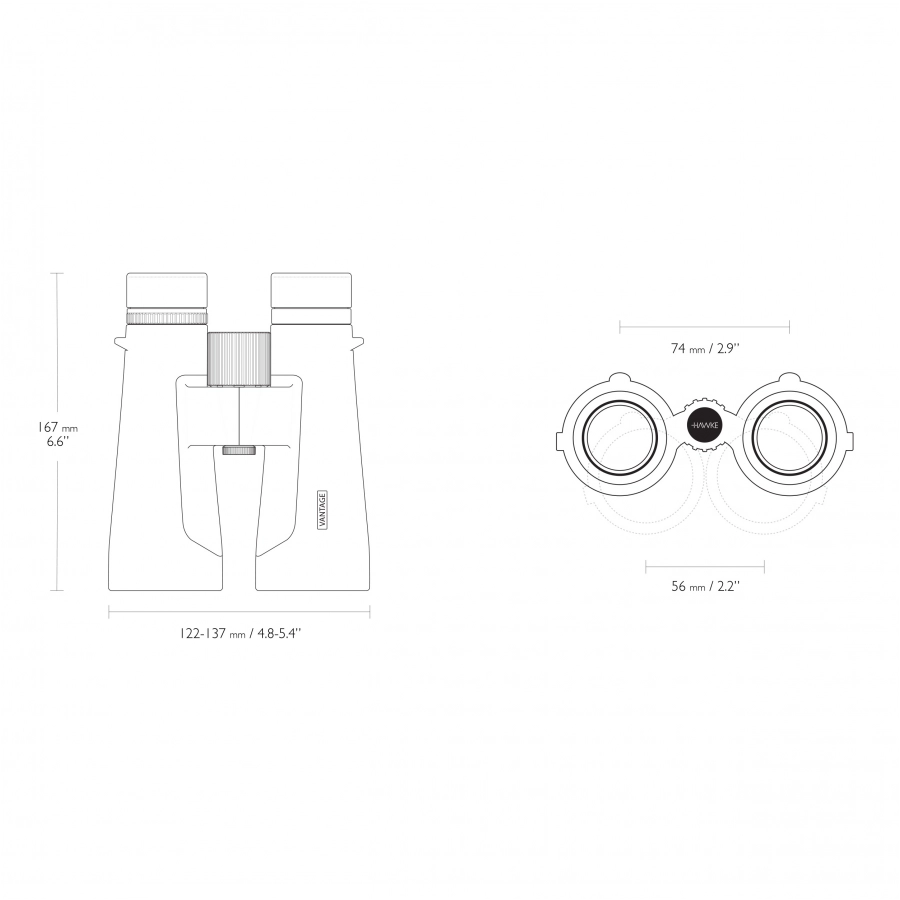 Lornetka Hawke Vantage 10x50 zielona 3/9