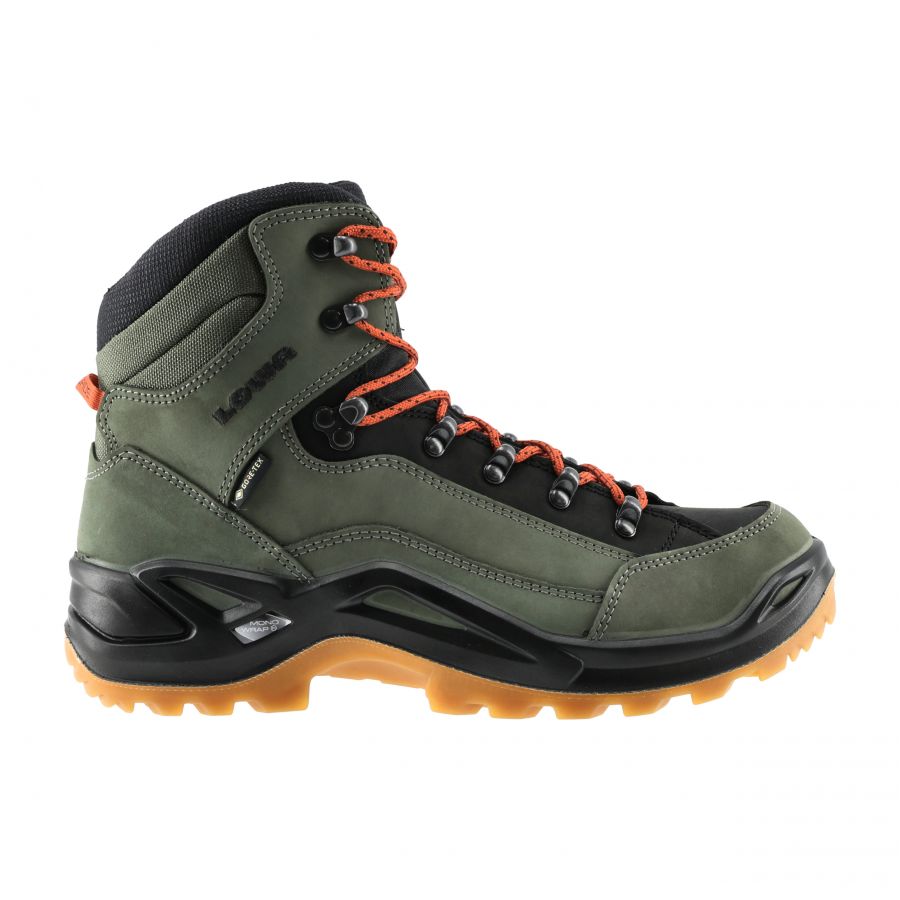 LOWA Renegade GTX mid m boots, green/orange 1/8