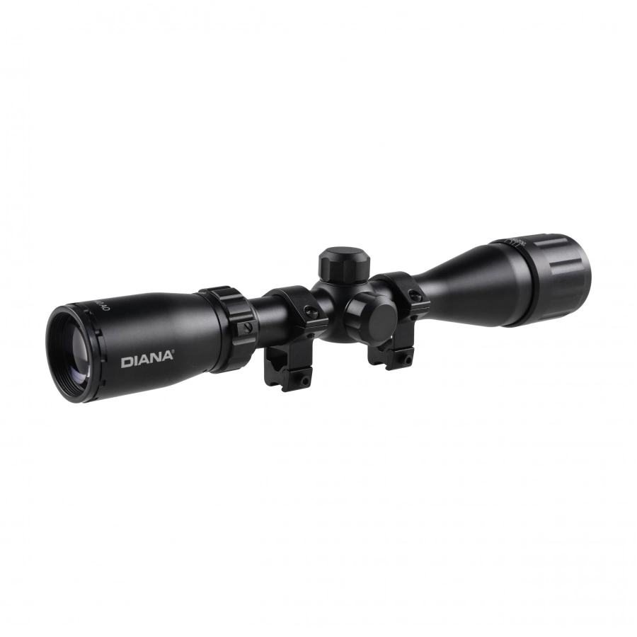 Luneta celownicza Diana 3-9x40 1" AO Duplex z/m 11 mm + montaż kompensacyjny Diana ZR 1"-30 mm/11 mm 3/11