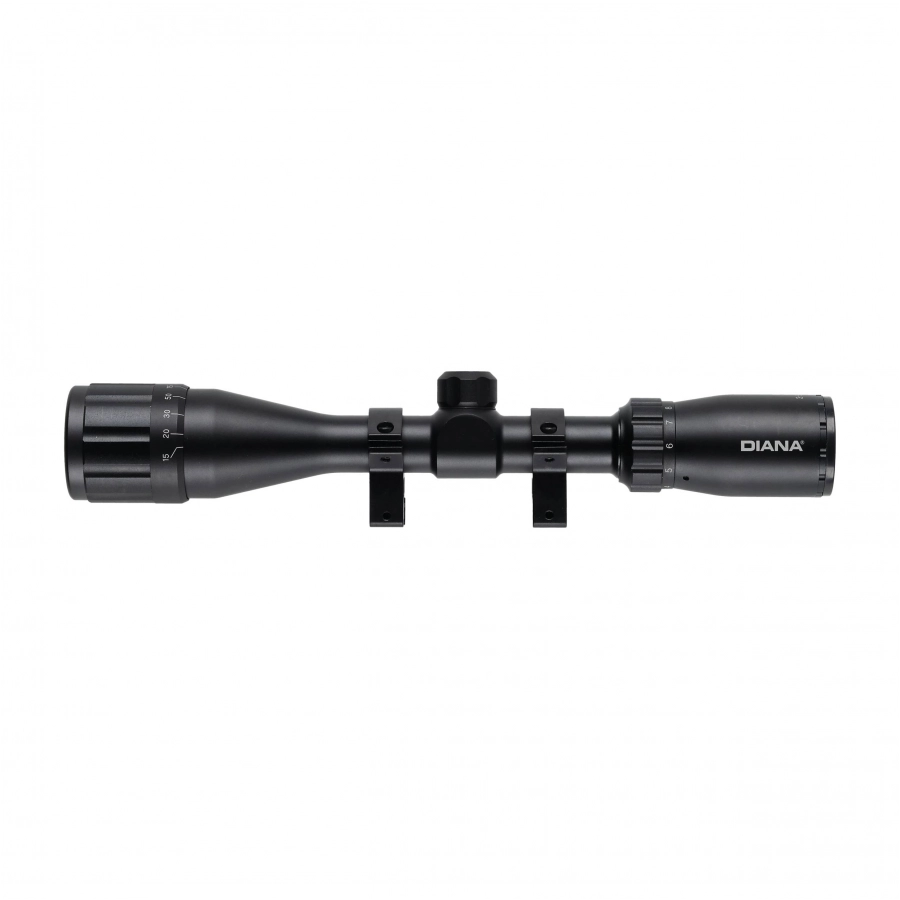 Luneta celownicza Diana 3-9x40 1" AO Duplex z/m 11 mm + montaż kompensacyjny Diana ZR 1"-30 mm/11 mm 1/11