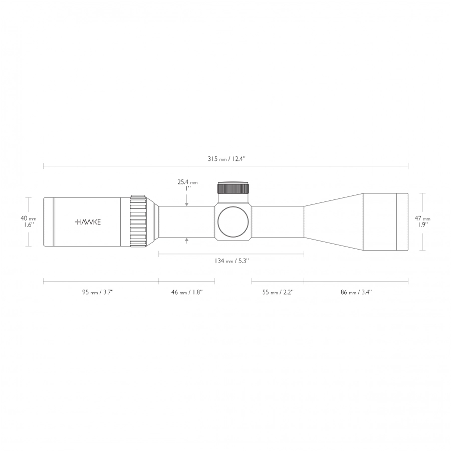 Luneta celownicza Hawke Vantage 1" 3-9x40 IR .22 HV 4/14