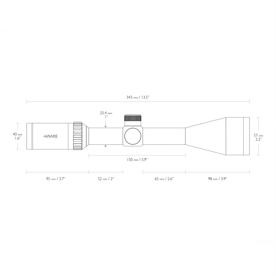 Luneta celownicza Hawke Vantage 1" 3-9x50 30/30 4/6