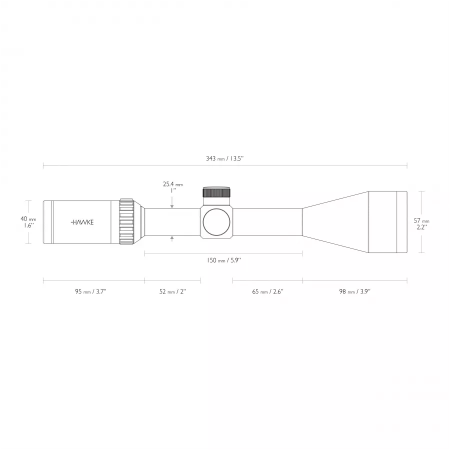Luneta celownicza Hawke Vantage 1" 3-9x50 Mil Dot 4/6