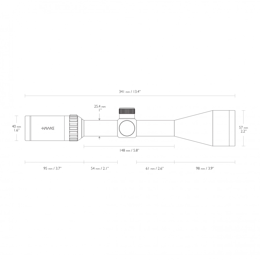 Luneta celownicza Hawke Vantage 1" 4-12x50 IR L4A Dot 4/14