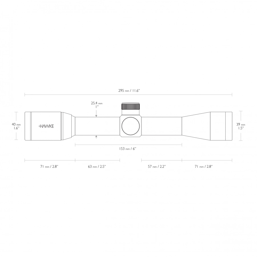 Luneta celownicza Hawke Vantage 1" 4x32 Mil Dot 4/6