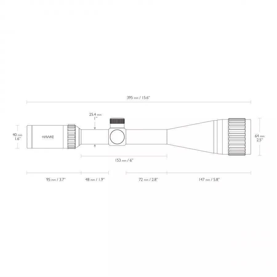 Luneta celownicza Hawke Vantage 1" 6-24x50 AO IR Mil Dot 4/14