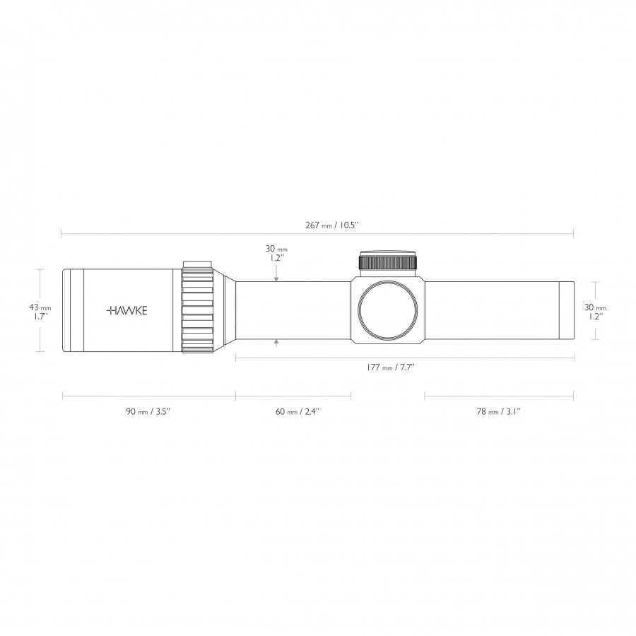 Luneta celownicza Hawke Vantage 30 1-8x24 IR Tactical BDC 5,56 4/21