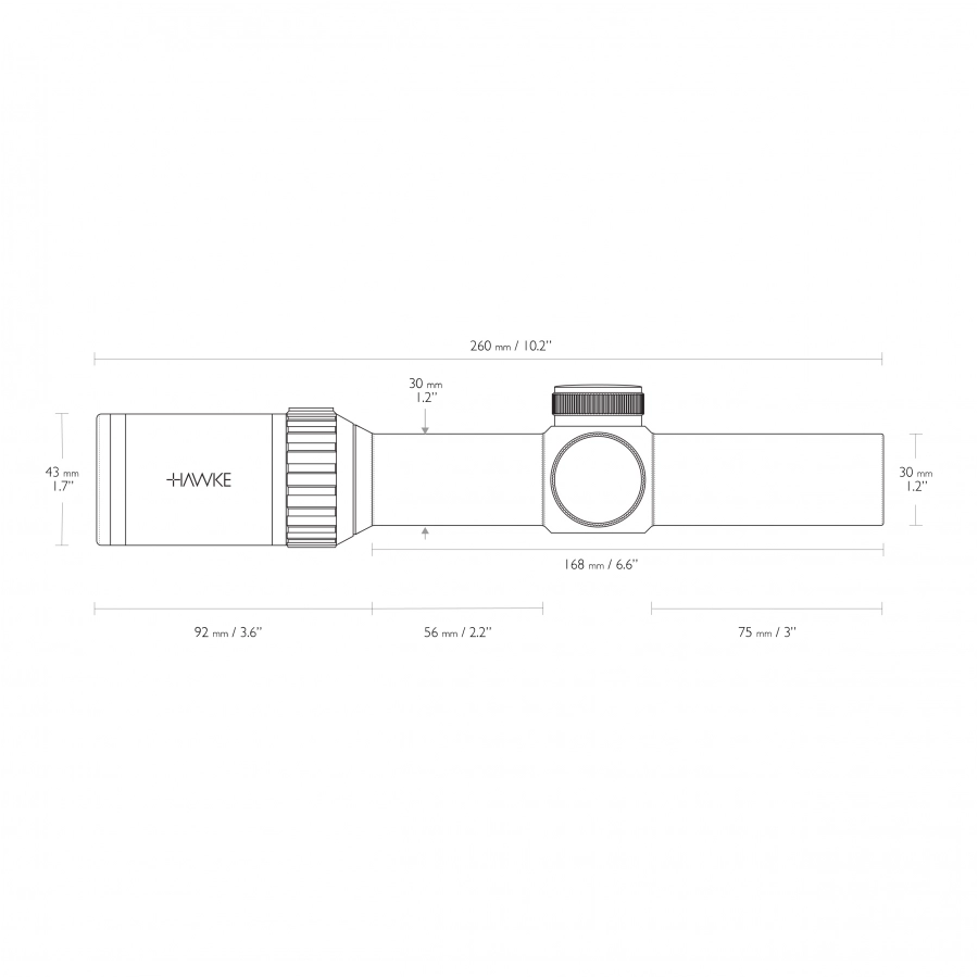 Luneta celownicza Hawke Vantage 30 WA 1-4x24 IR L4A Dot 4/20