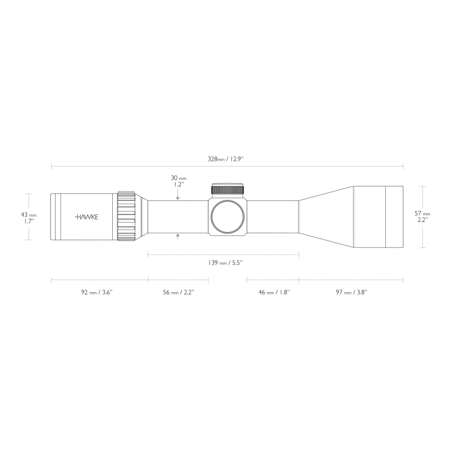 Luneta celownicza Hawke Vantage 30 WA 2.5-10x50 IR L4A Dot 4/20