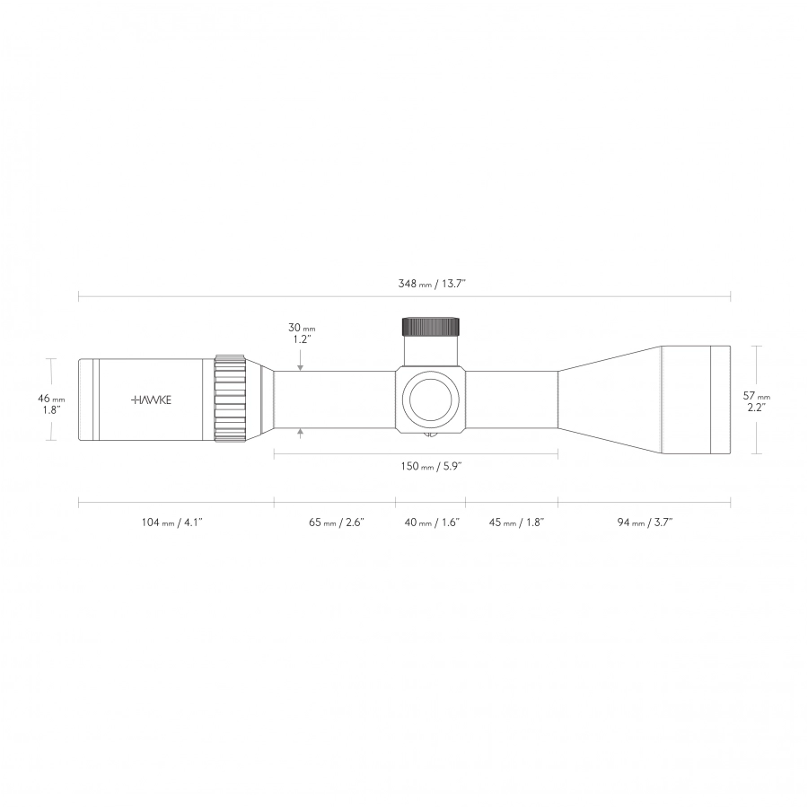 Luneta celownicza Hawke Vantage 30 WA FFP 4-16x50 IR SF Half Mil Dot 4/17