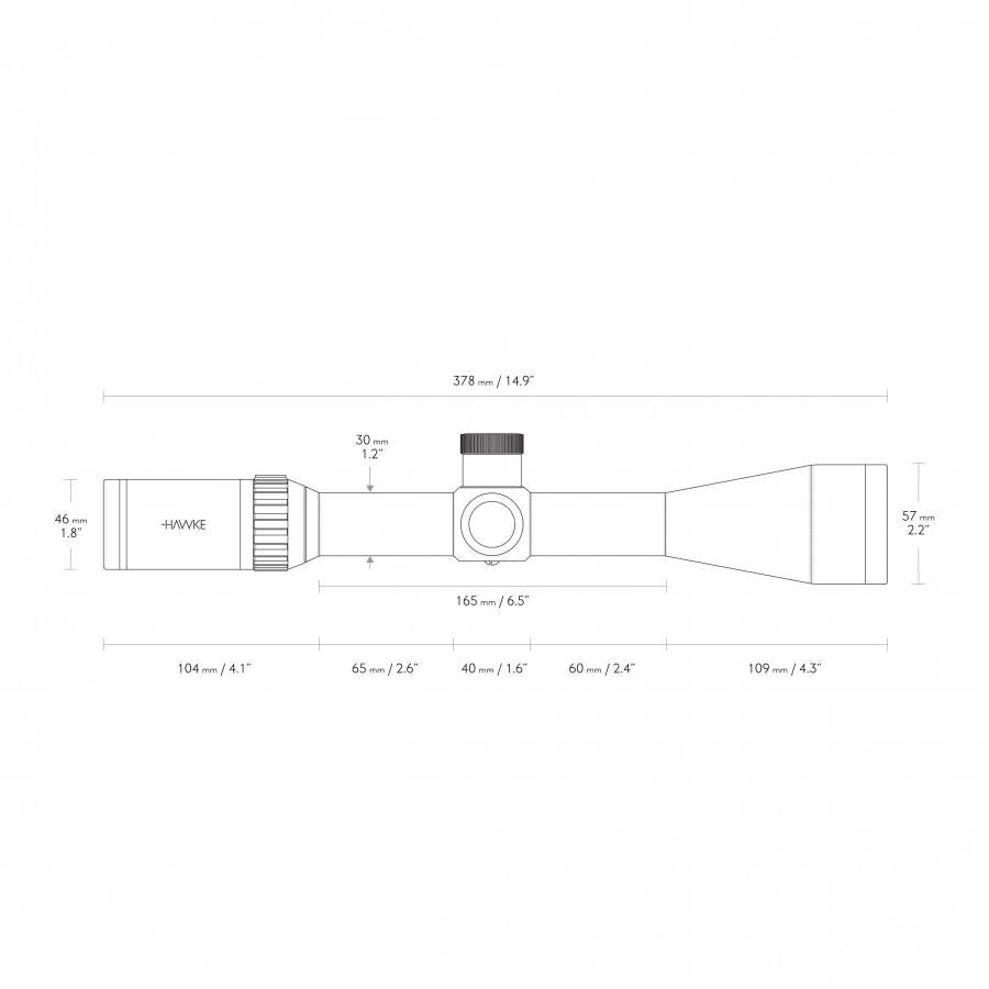 Luneta celownicza Hawke Vantage 30 WA FFP 6-24x50 IR SF Half Mil Dot 4/17