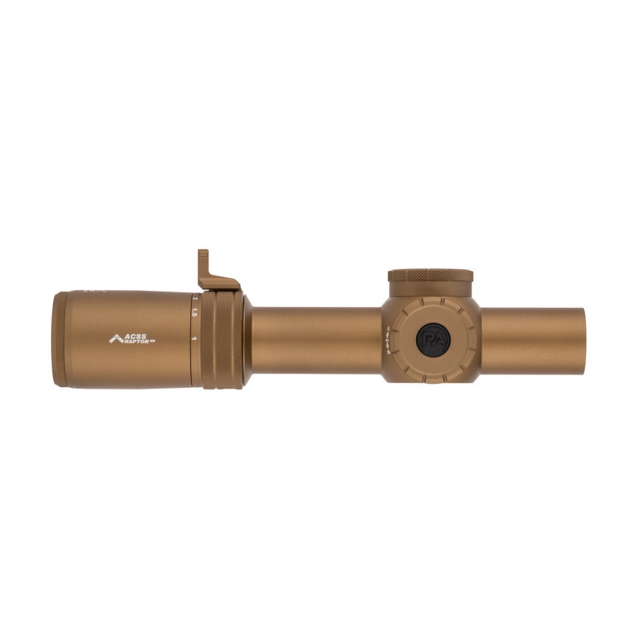 Luneta celownicza Primary Arms Compact PLx-1-8x24 mm FFP iR ACSS Raptor M8 Yard 5.56 /.308 FDE 2/12