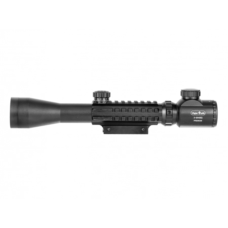 Luneta celownicza Vogler Premium 3-9x40 EG z podświetleniem, szynami i montażem 1/5