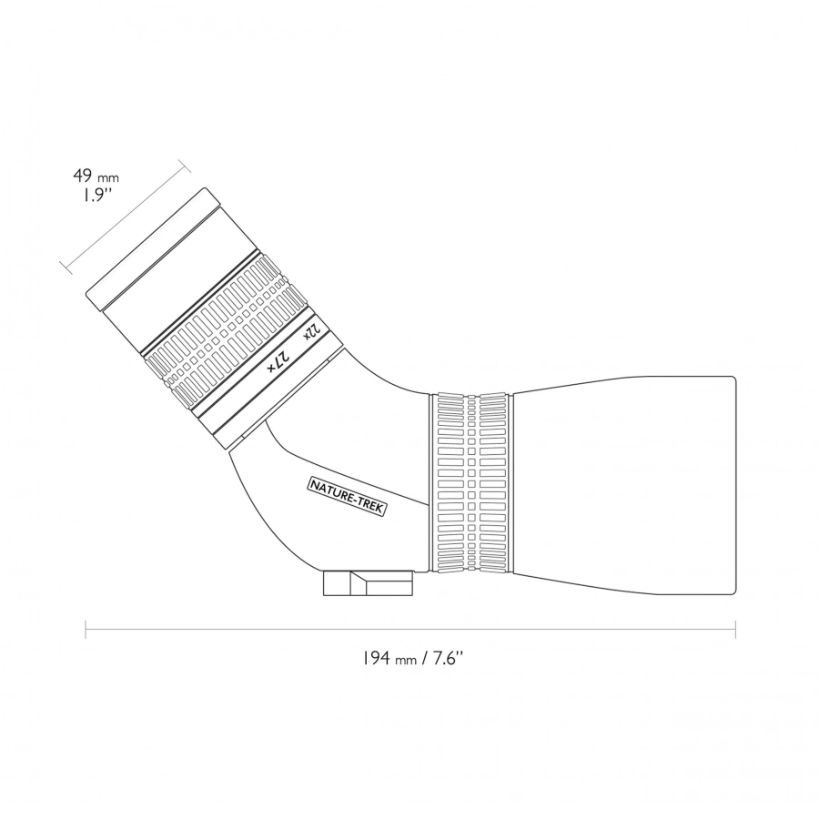 Luneta obserwacyjna Hawke Nature Trek 9-27x56 kątowa 3/12