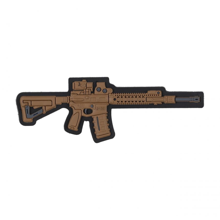 M-Tac AR-15 3D PVC coyote patch 1/3