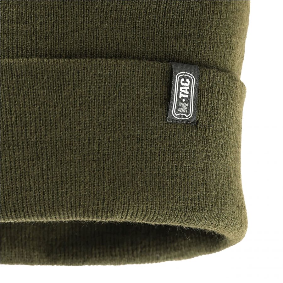 M-Tac knitted 100% acrylic olive beanie 3/4