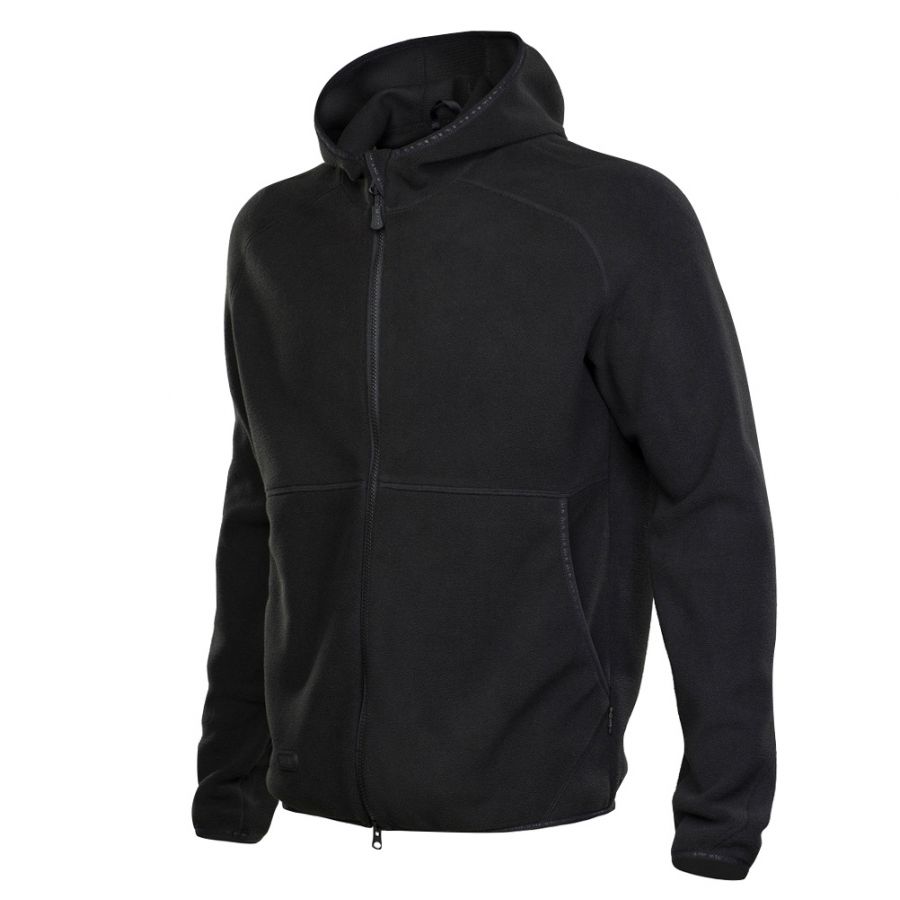 M-Tac men's microfleece hoodie black 1/3