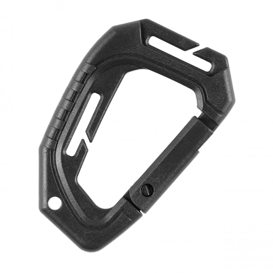 M-Tac Tactical plastic carabiner black. 1/3