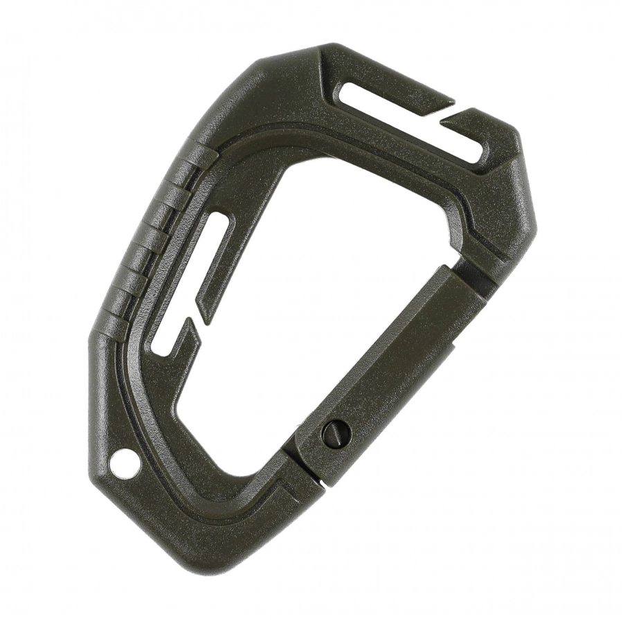 M-Tac Tactical plastic carabiner olive. 1/3