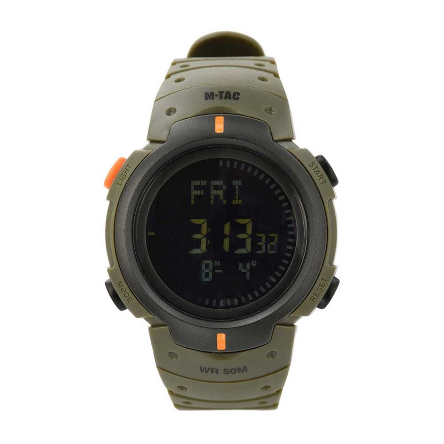 M-Tac Tactical watch with compass olive green 1/3