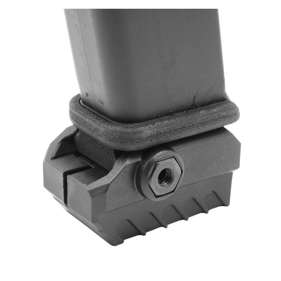 Mantis magazine adapter with rail for Glock 3/5