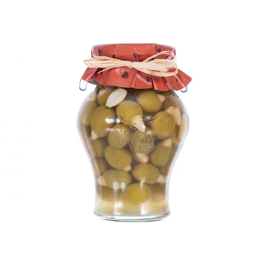 Manzanilla olives stuffed with almond 300 g 1/4