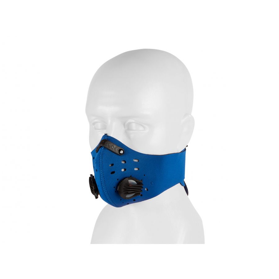 Marathon anti-smog neoprene mask blue 2/5